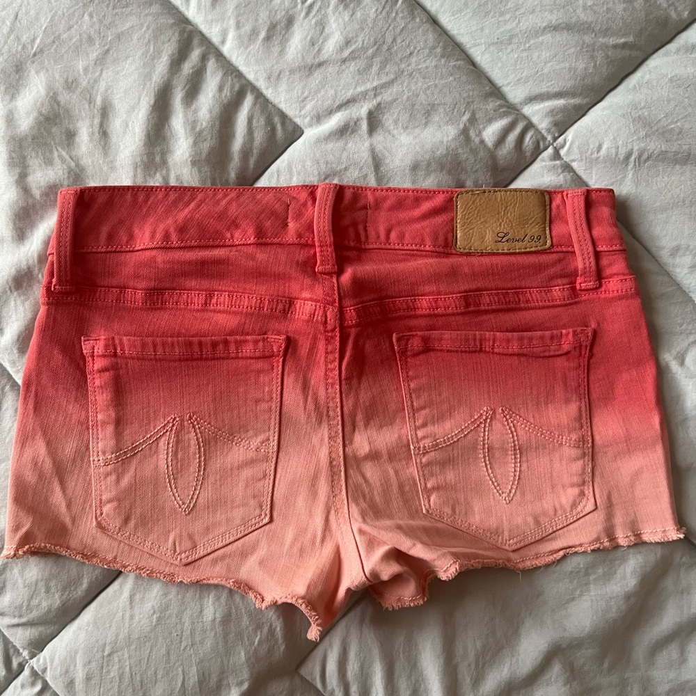 Level 99 Ombré Coral Shorts